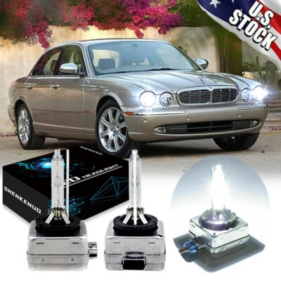 Stock Fit HID Xenon Headlight Bulbs for Jaguar Vanden Plas 2004-2006 Low Beam x2 - Image 1 of 4