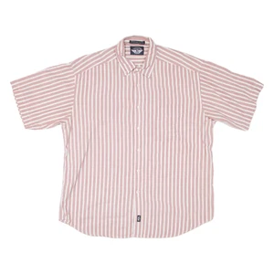 DOCKERS Mens Shirt Red Striped L - Picture 1 of 6