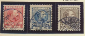 Denmark Stamps Scott #65 To 67, Used, Short Set - Picture 1 of 1