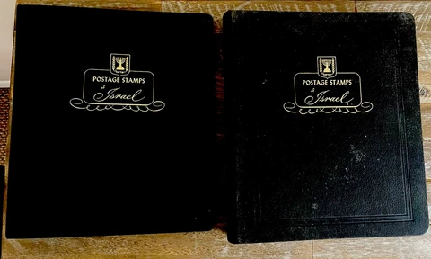 Rare Postage Stamps Of Israel (2 Collectors Books and more loose) 1948 - 1970 Cover