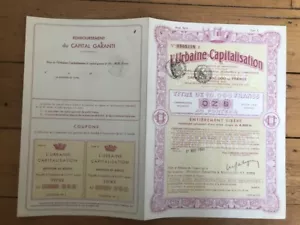 L'URBAINE - CAPITALISATION 1941 - 10 000 FRS (C3) - Bild 1 von 1