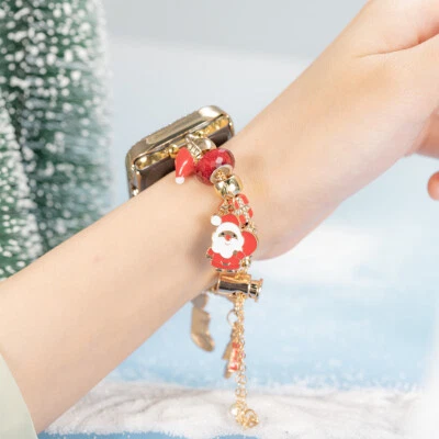 Pulsera de Navidad Banda Estuche de Diamantes para Apple Watch Dama Adornos Correa de Regalo Foto 1 de 4