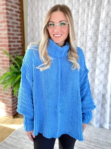 Clear Blue Sky Sweater (M) - Picture 1 of 3
