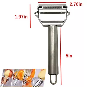 Stainless Steel 3-in-1 Fruit and Vegetable Paring Knife Multi-purpose Peeler - Picture 1 of 20