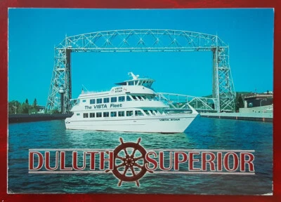 US 2002 37c Minnesota Scott 3583 Stamp on Duluth Drawbridge Postcard VF 7124 - Image 1 of 2