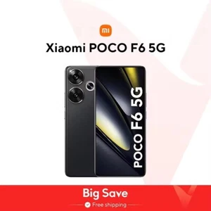 Xiaomi POCO F6 5G 256GB+12GB 5G Global Unlocked Android SmartPhone New Sealed - Afbeelding 1 van 9