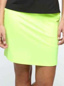 NWT BELYN KEY Tennis Ball Yellow Keystone Jersey Knit GOLF SKORT XS S & XL - Picture 1 of 1