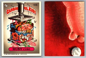 1986 Topps Garbage Pail Kids Original Series 4 GPK OS4 Card RUBY Cube 163b