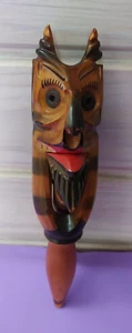 Soviet vintage wooden souvenir nutcracker "Damn" "Chert" USSR "Черт" - Picture 1 of 11