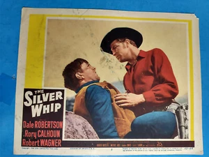 SILBERPEITSCHE DALE ROBERTSON ROBERT WAGNER FILM LOBBY KARTE 11 X 14" ORIGINAL - Bild 1 von 2