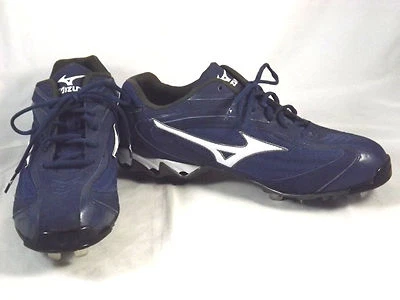 NUEVO Botines/pinchos de béisbol bajos Mizuno Promo 9 Spike Vapor azul talla 12,5 Foto 1 de 4