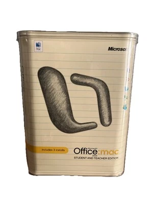 Microsoft Office Mac Student & Teacher Edition 2004 w Product Key Vtg Sealed - Image 1 of 4