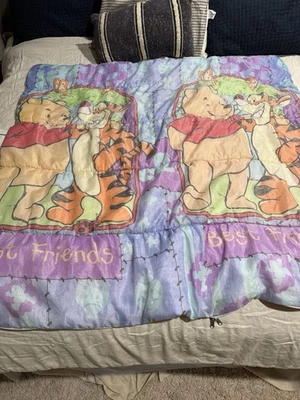 Vintage Winnie the Pooh Vintage Plush Child Sleeping Bag - Image 1 of 3