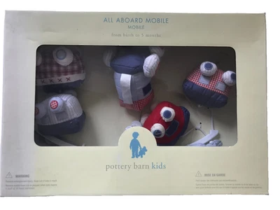 🎄NIB 🛍️ Pottery Barn Kids 🎁 Transportation Train 🎀 Crib Nursery Mobile TOY - Image 1 of 3