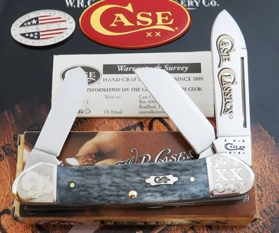 Cuchillo Canoa Case XX Clásico Cañonera 2011 Hueso Gris 1 de 200 Caja Original ¡Certificado de Autenticidad! Sin precio base Foto 1 de 4