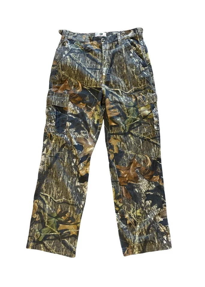 Pantalones cargo Mossy Oak camuflados juveniles talla XL Explorer caza otoño al aire libre madera Foto 1 de 4