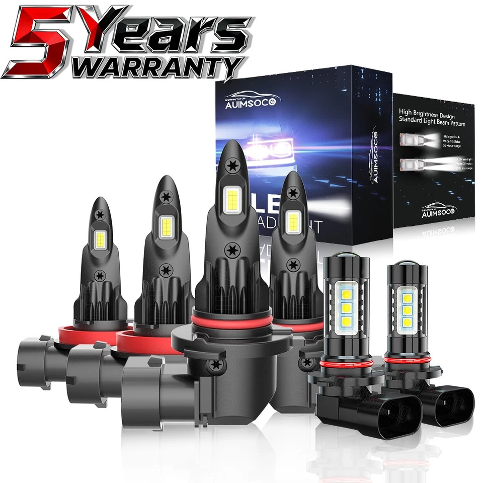 Para Lexus ES350 2010 2011 2012 6X LED Faros Alto Bajo + Kit Luz Antiniebla Foto 1 de 4