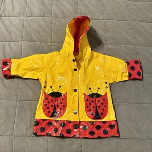 Wippette Kids Rain Jacket Baby Toddler Size M/L (12-24M) Ladybug - Picture 1 of 10