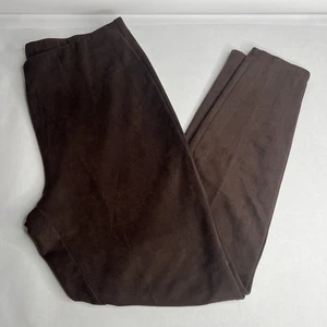 Legacy Faux Suede Microfiber Brown Pants Slacks Trousers Medium M Leggings - Bild 1 von 10