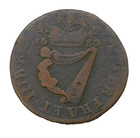 King Charles II Irish Half Penny Coin Antique 1680 Fair Condition
