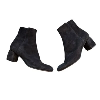 AGL Botín con Tacón Negro Gamuza Punta Redonda Talla US 9 EU 39 S3 Foto 1 de 4