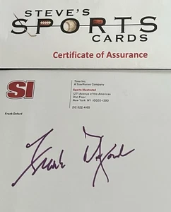 Frank Deford Sports Illustrated Signed Personal Cut Sheet w/ COA, Top Loader - Picture 1 of 5