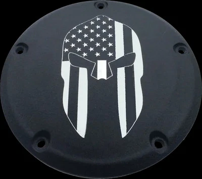 Capa derby espartana preta tarugo CE para Harley Fat Boy Lo 10-17 - Imagem 1 de 2