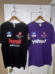 Lot of 2 XL KYLE BUSCH KBM Nascar Pit Crew Shirts Racing Truck Series Yahoo TRD - Picture 1 of 4