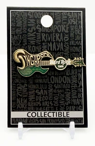 Hard Rock Cafe Singapore geformte Gitarrenserie Pin - Bild 1 von 2