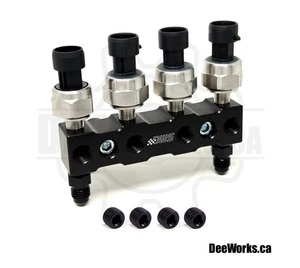 4 Port Remote Sensor Block Mount - Billet Aluminum - Bild 1 von 6