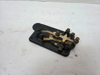 Antique WWII Army Signal corps J-38  Signal Key telegraph morse code keyer - Image 1 of 3