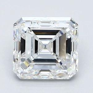 Asscher Cut 2.49 CT Cert. AGI Natural Mined Diamond Loose E color VS1 clarity - Picture 1 of 2
