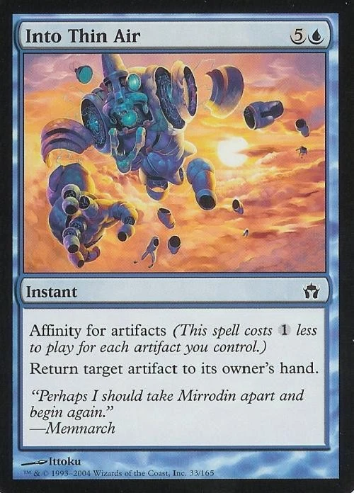 Into Thin Air -Foil Light Play MTG Fifth Dawn - Image 1 of 1