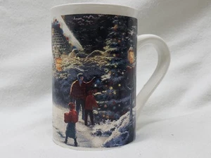 Thomas Kinkade Coffee Mug Holiday at Everett's Cottage 12 oz. Cup 2016 DesignPac - Picture 1 of 4