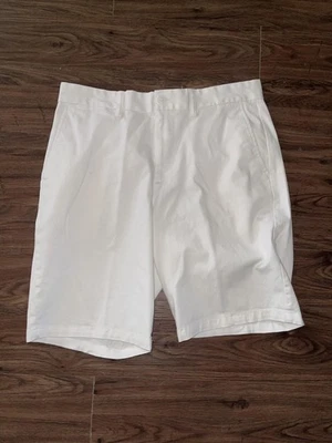 Pantalones Cortos Old Navy Para Hombre 34 Blanco Ultimate Slim Chino Frente Plano Cremallera Mosca Informal Foto 1 de 4