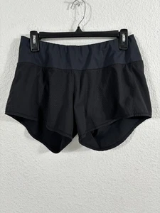 Pantalones Cortos de Correr Oiselle Para Mujer 6 Negros Forrados Bolsillo con Cremallera 3.5 Entrepierna Poliéster - Imagen 1 de 5