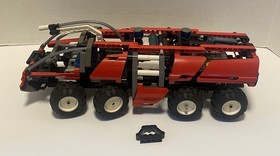 Lego 8454 Technic Model Rescue Fire Truck missing stickers one sub