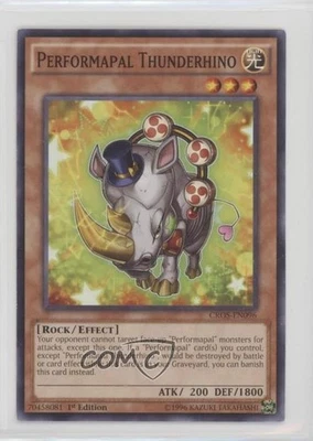 Performapal Thunderhino 1st Ed. YuGiOh Crossed Souls Base Set #CROS-EN096 - Image 1 of 2