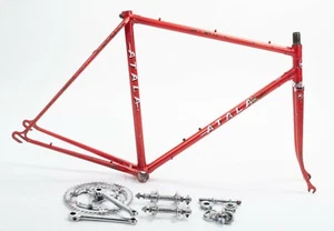 Vintage Atala Cesare Rizzato Road Bicycle Frameset 55 cm + RARE ATALA BIKE PARTS - Picture 1 of 12