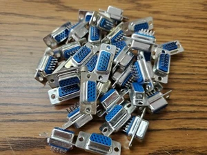 VGA Style HD15 15 Pin Female Solder Cup Type QTY 50 - Picture 1 of 3