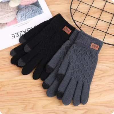 MARKENLOS Handschuhe Touchscreen Winterhandschuh Handy Smartphone Damen Herren Strick warm