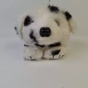 Vintage MJC Swibco 3 Zoll Dalmatiner Hund Ball Puffkins Bohne Plüsch 1994 weiß schwarz - Bild 1 von 10