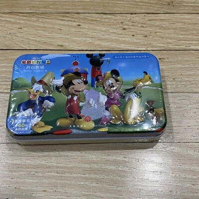 Disney Jr Japan Mickey Mouse  Puzzle in a Tin 60 pieces NEW Deadstock - Image 1 of 3