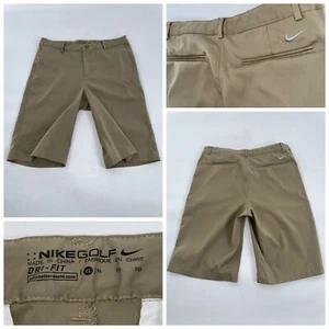Nike Dri-Fit Golf Shorts 10.5” Inseam Boys XL Tan Polyester Spandex YGI G4-149 - Picture 1 of 13