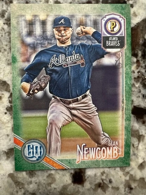 2018 TOPPS GYPSY QUEEN GREEN PARALLEL CARD ATLANTA BRAVES SEAN NEWCOMB #221 - Image 1 of 1