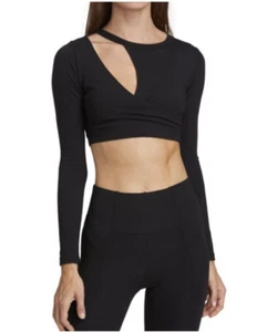 Neu mit Etikett n: Philanthropy Roxbury schwarzes langärmliges kurzärmliges Oberteil mit Cutout Small - Bild 1 von 10