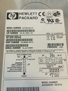 HP Seagate ST39102LC 80 Pin 9GB Ultra 2 SCSI HDD - Picture 1 of 3