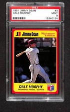 1991 Jimmy Dean #3 Dale Murphy PSA 9 Mint