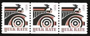 US Scott #2905, Coil of 3 1995 Automobile 10c FVF MNH - Picture 1 of 1