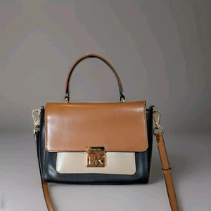 Michael Kors Mk Leather Mindy Small Bag Tote Purse Satchel Great Condition - Picture 1 of 11
